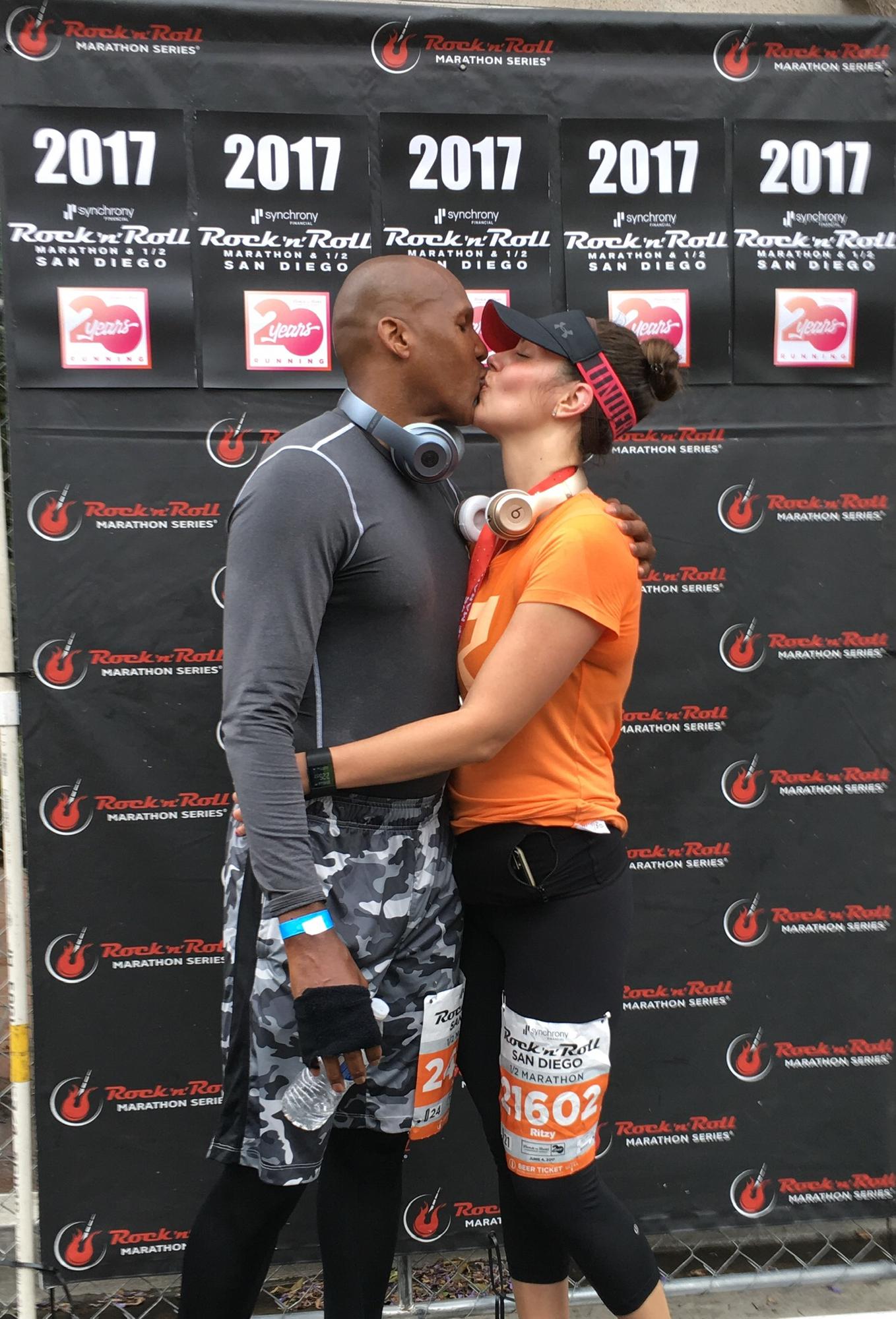 June 2017 - Maritza convinced Martel to run the San Diego Rock n Roll half marathon.