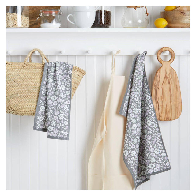 Ditsy Floral Cotton Kitchen Towel 2pc Set - Martha Stewart