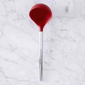 Williams Sonoma Stainless-Steel Silicone Ladle, Red