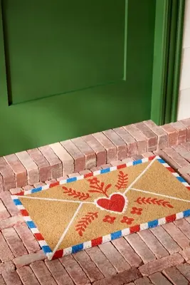 Valentine's Mail Printed Coir Doormat