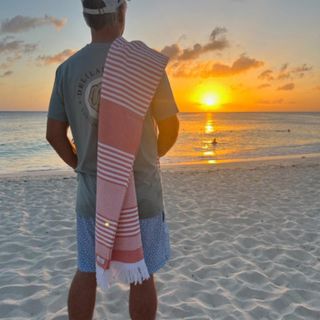 Organic Cotton Sunset Beach Towel