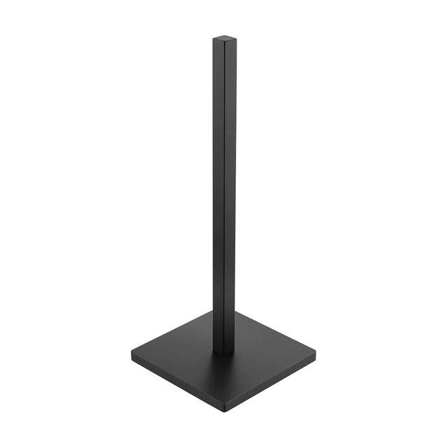 JQK Toilet Paper Storage Stand Matte Black, 304 Stainless Steel Tissue Reserve Holder Square 3/4 Rolls Dispenser for Bathroom, TPS240-PB