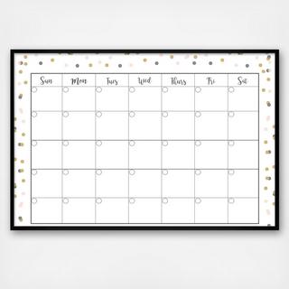 Confetti Calendar Whiteboard