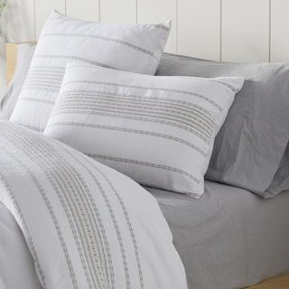 Rippled Stripe Organic Euro Sham