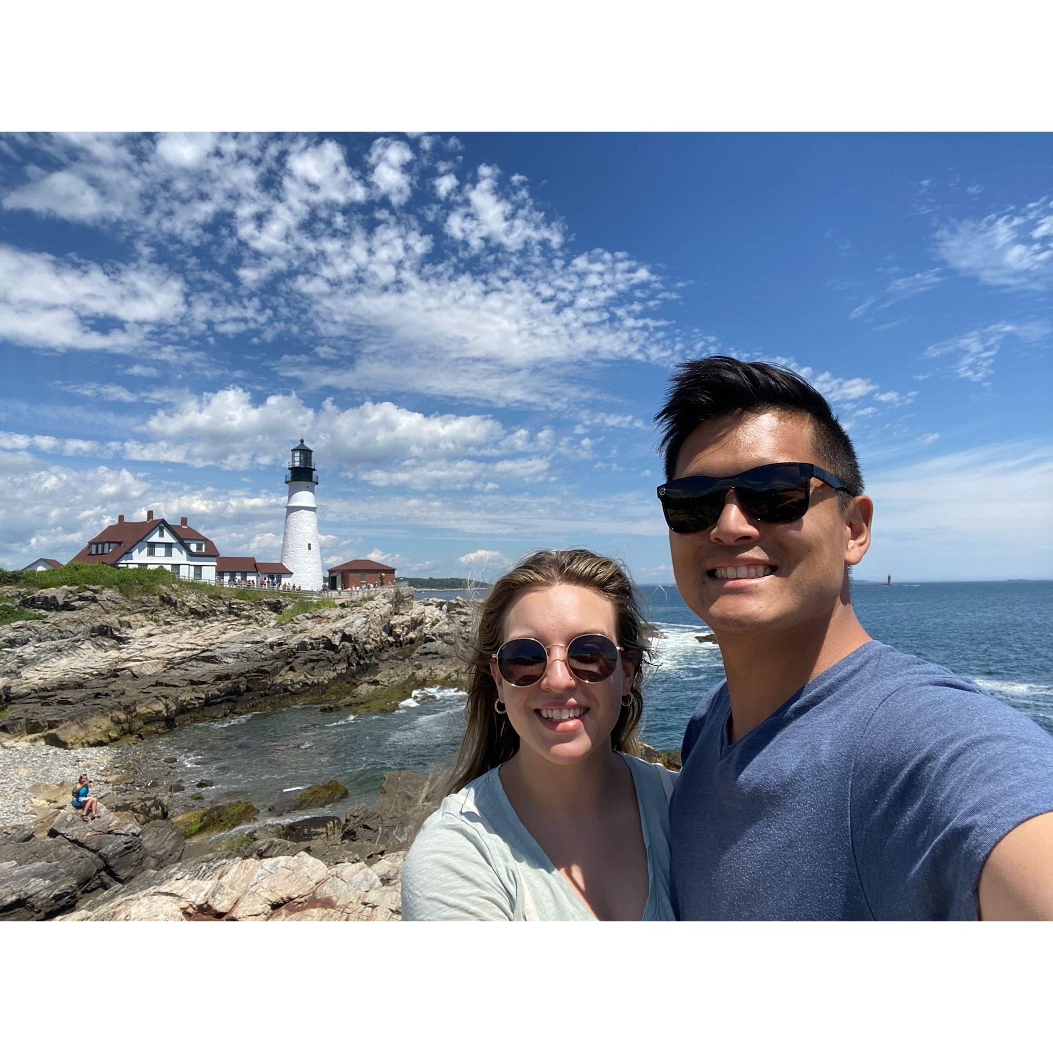 Portland, Maine light house! Portland is possibly where we will move after Taylor finishes CRNA school!