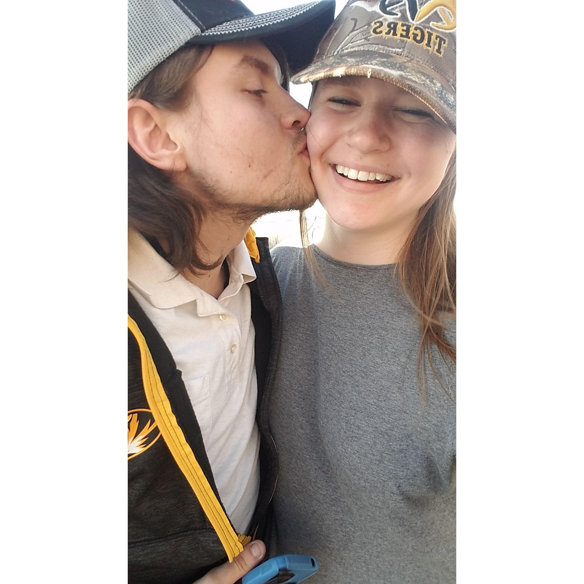 One of our first hikes together
