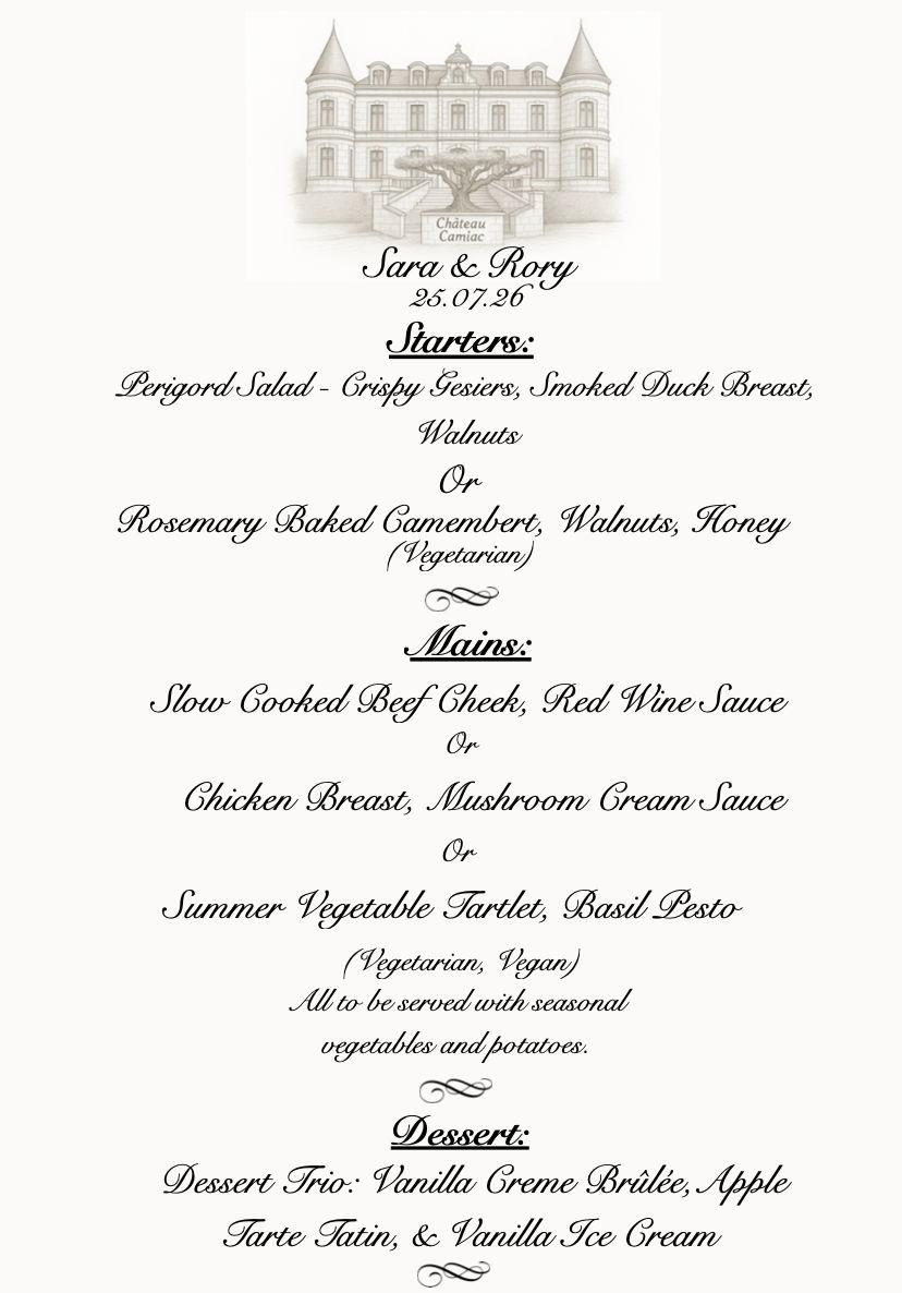 The Wedding Website of Sara Laidlaw and Rory McCreesh