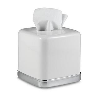 InterDesign - York Boutique Tissue Box Cover in White
