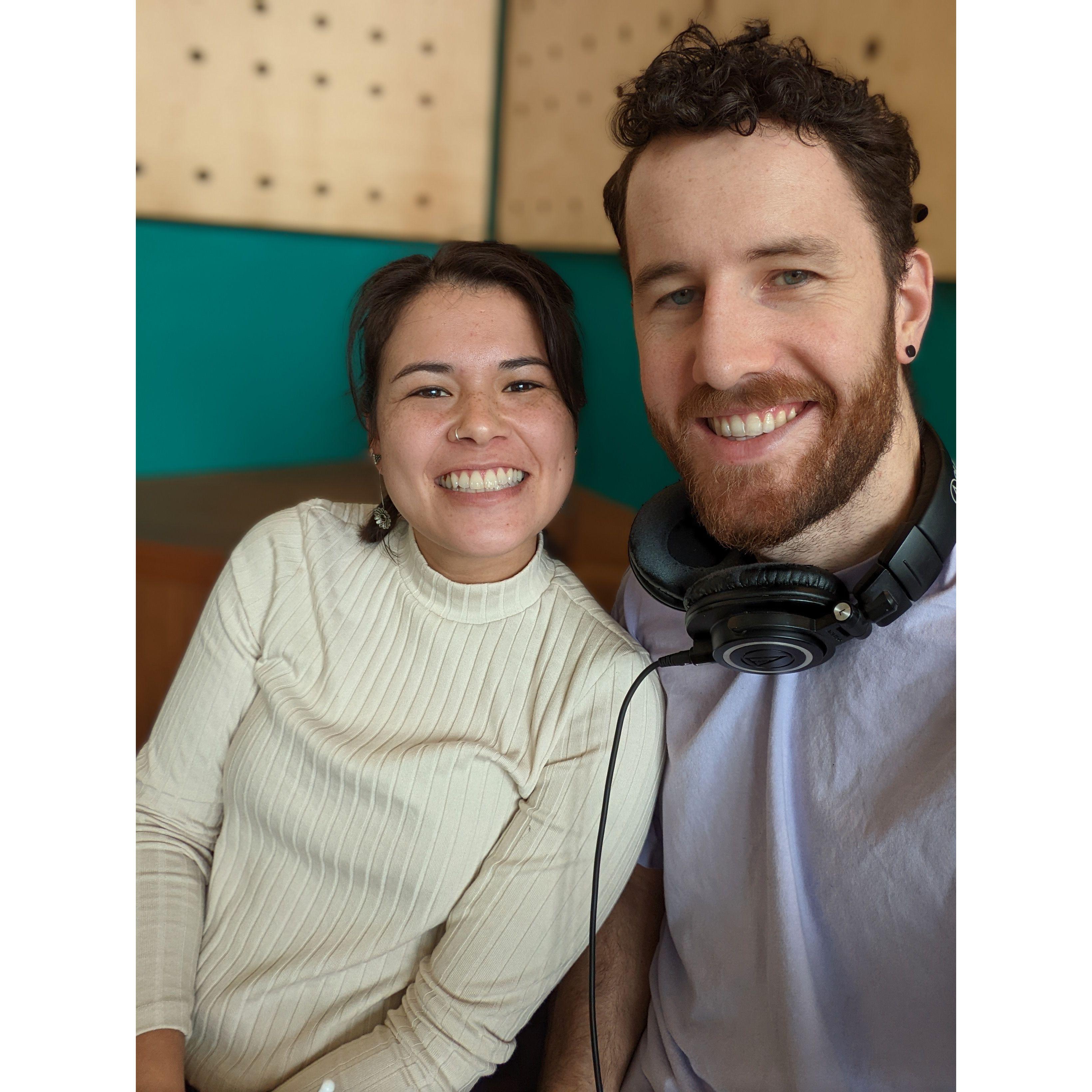 Coffee Shop work date - aka Zach helping ensure that Katie does her studying