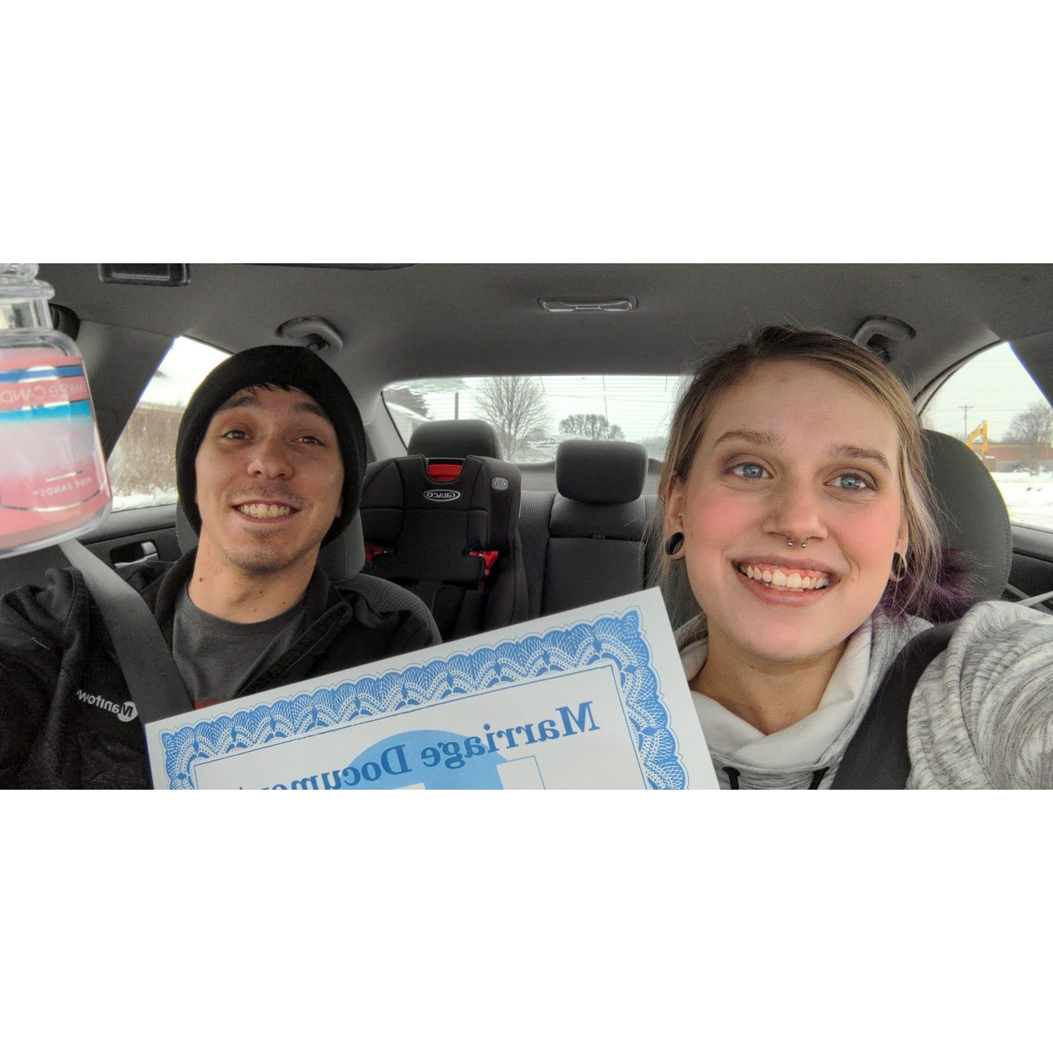 Picking Up Our Marriage License