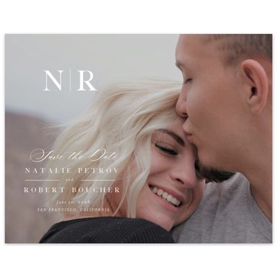 White Wedding Digital Save the Date - Holt Photo