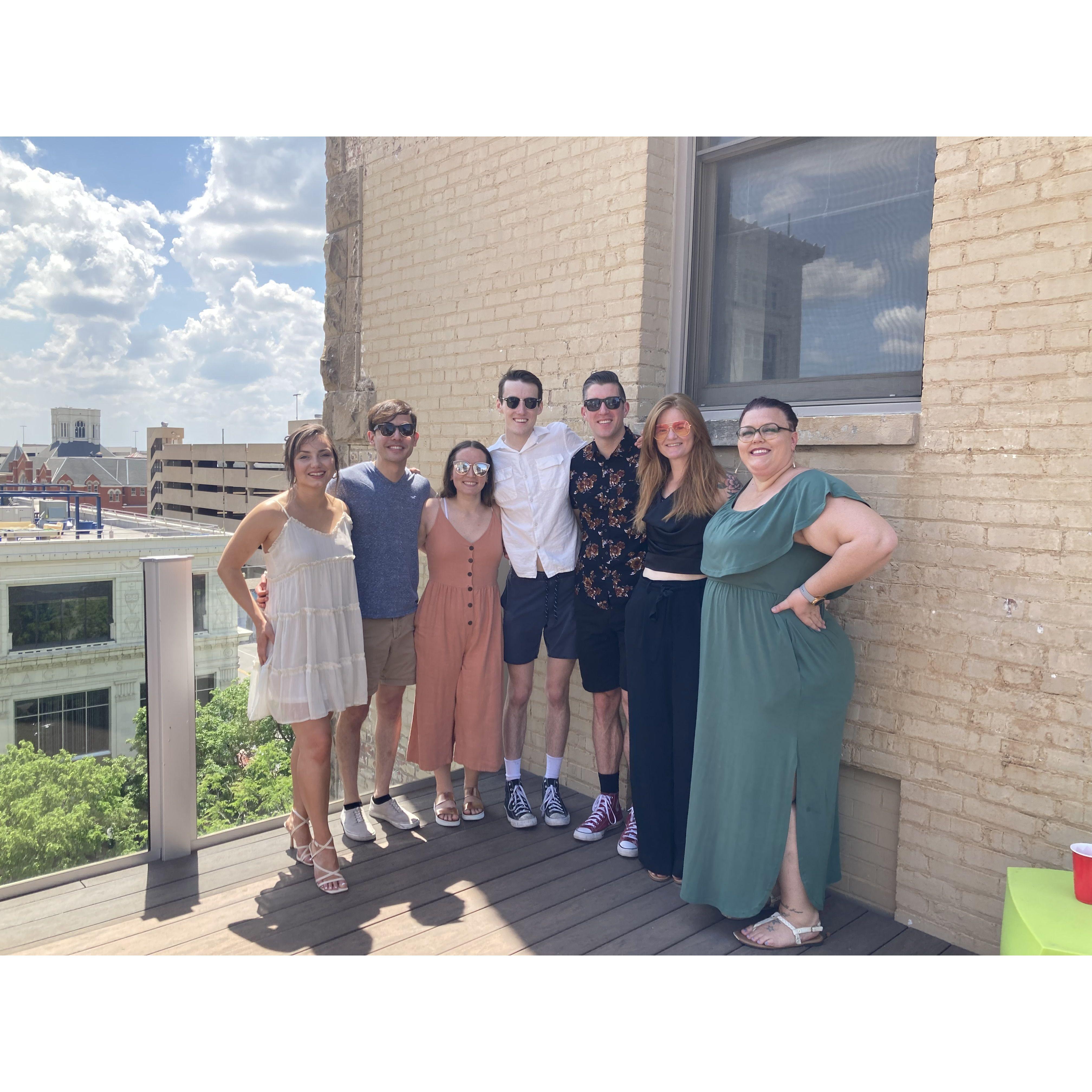 Elyxcus, Merle, Carrie, Johnny, Alex, Maggie, & Jess @ Johnny's graduation