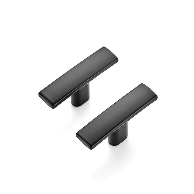 Ravinte 25 Pack 1-3/4 inch Curved Cabinet Pulls Matte Black Kitchen Cupboard Handles Cabinet Handles 1.75”Length