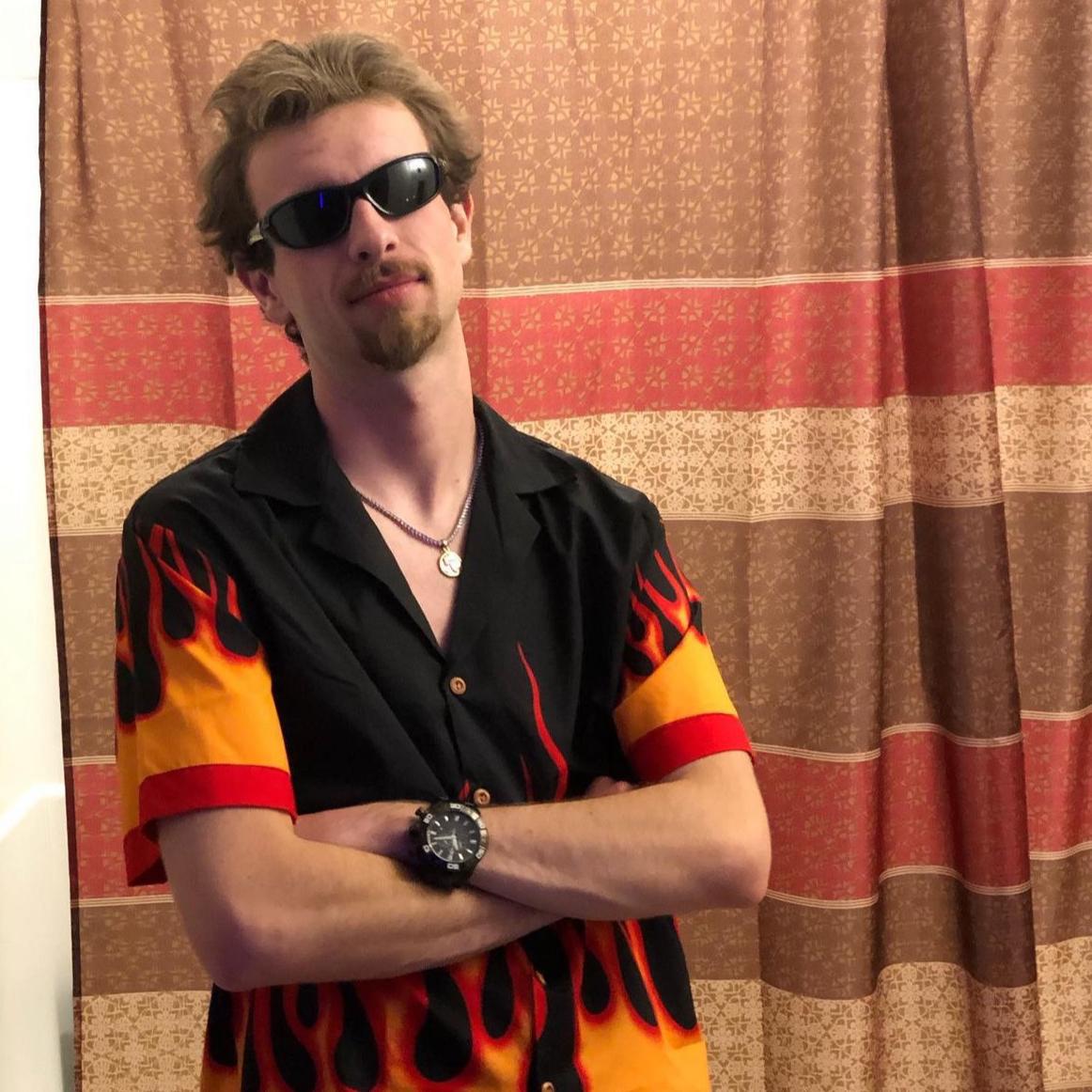 2 hours, 1 can of white hair spray and no ventilation in the dorm bathroom later…