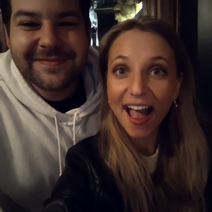 We decided after a year to go back to the bar where we met and recreate our first photo