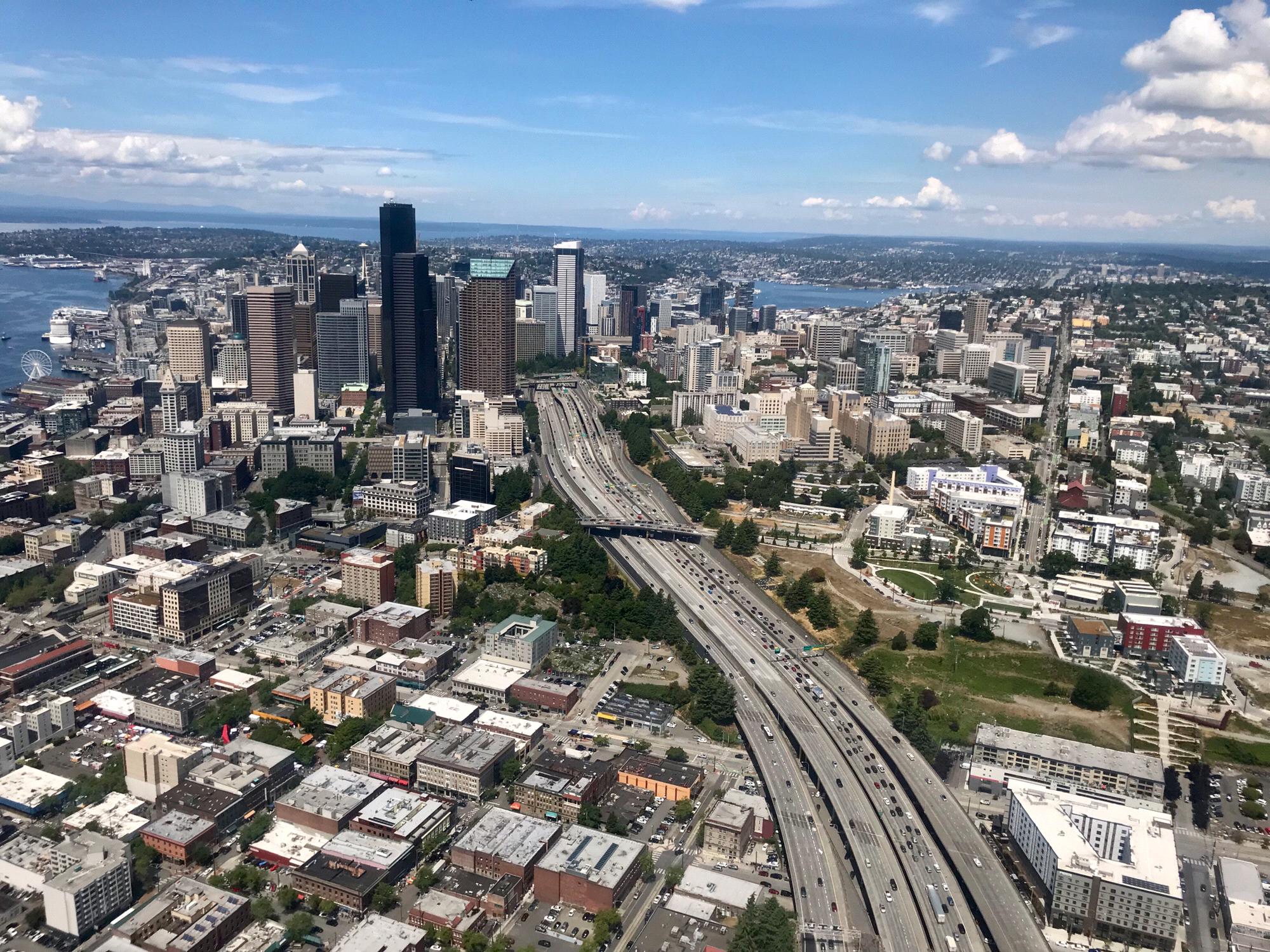 A view of our beloved Seattle Skyline from above.