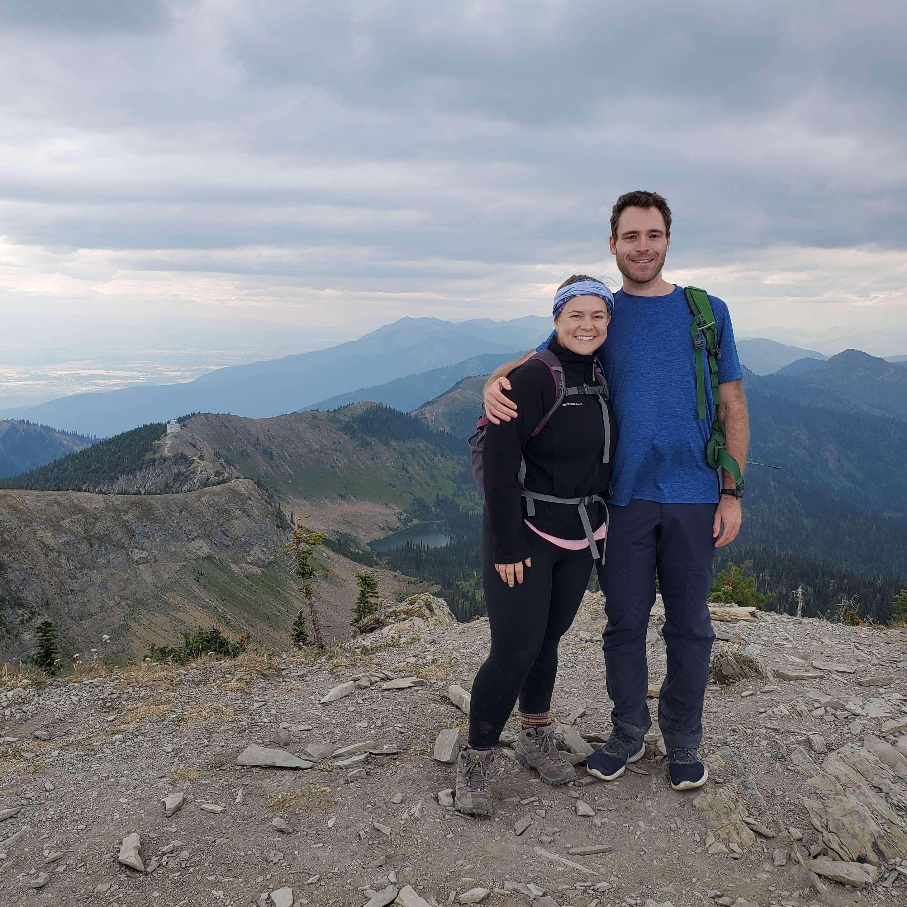 Nicole & Marc on an adventure together in August 2021 in near Glacier National Park