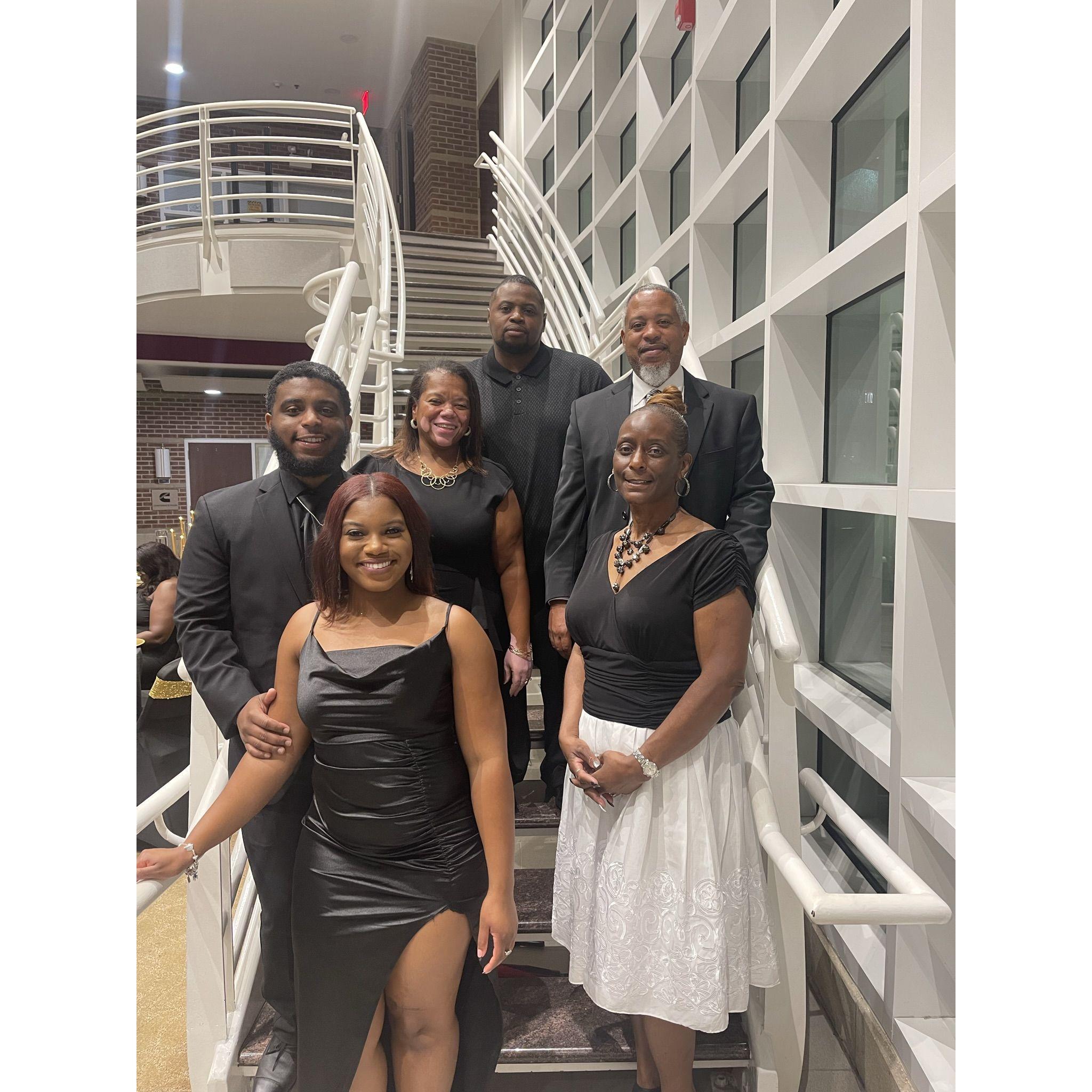 The Jones' and Sims' enjoy a soireé!
