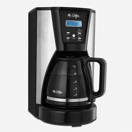 Mr. Coffee® 12-Cup Programmable Coffee Maker in Chrome/Black