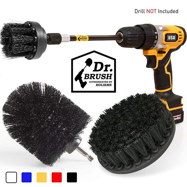 4Pack Drill Brush Power Scrubber Cleaning Brush Extended Long