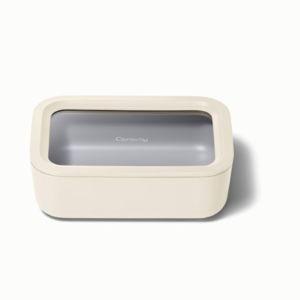 Non-Stick Ceramic-Coated Medium Glass Container Duo | Food Storage Container | BPA-Free