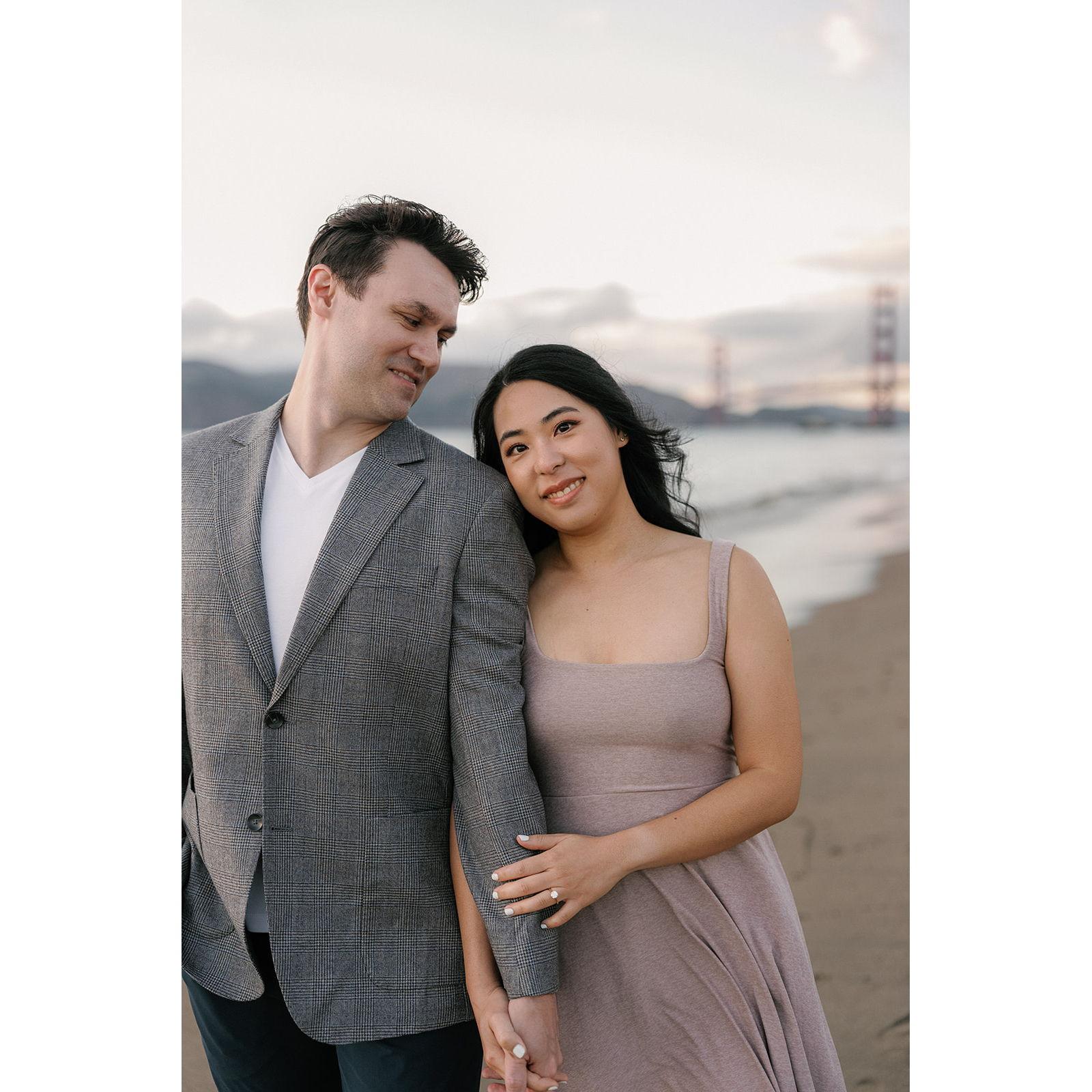 At Baker Beach. Photo by Zha Zha Photography.
