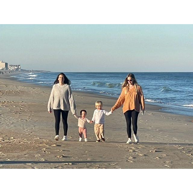 Rich's daughter Kait w/Coco & daughter-in-law Sara w/Trey, Thanksgiving 2021
