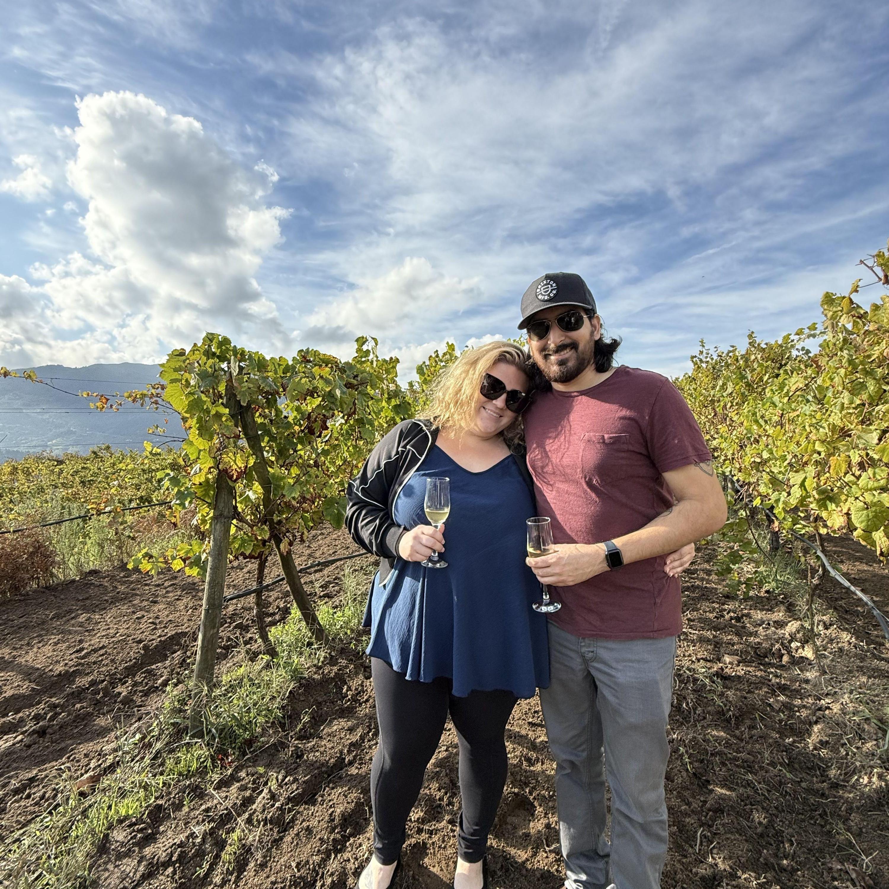 or in an incredible vineyard in Portugal