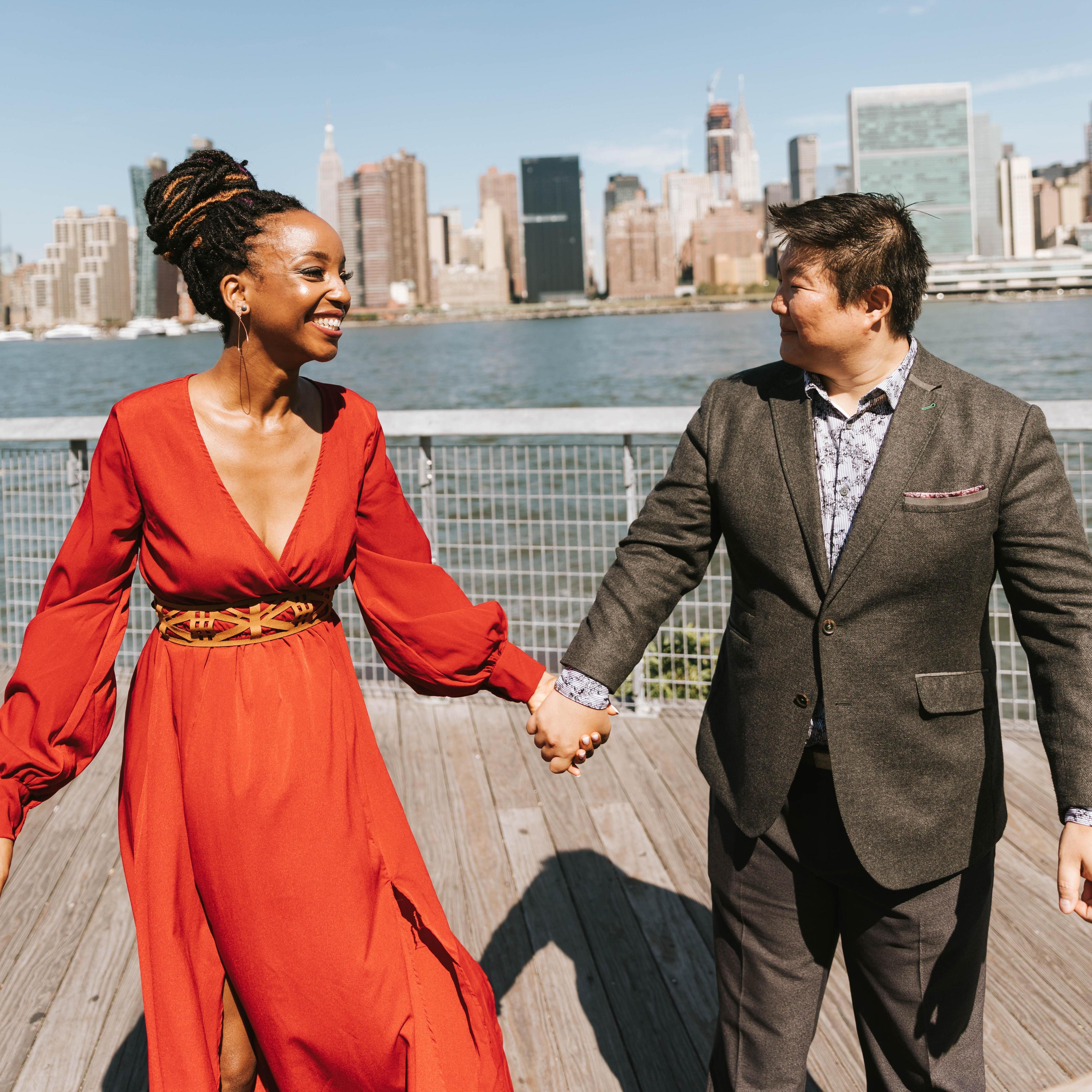 Engagement Photo in Long Island City, NYC June 2019