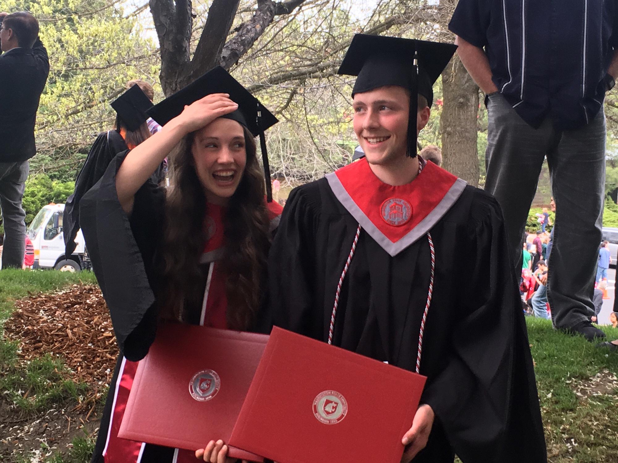May 5th, 2018
We graduated!!! Andrew graduated with a bachelors in agriculture and food systems and Karena graduated with a bachelors in animal science 🎓