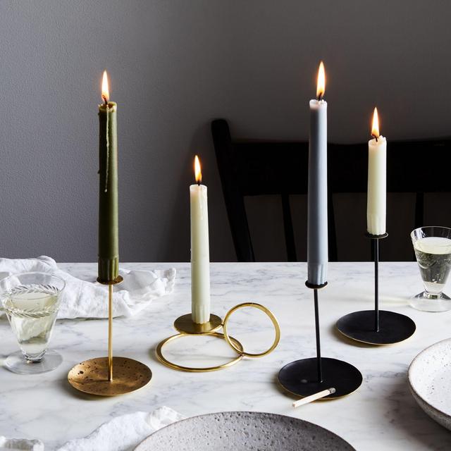 Handmade Artisan Brass Candle Holder (Set of 2)