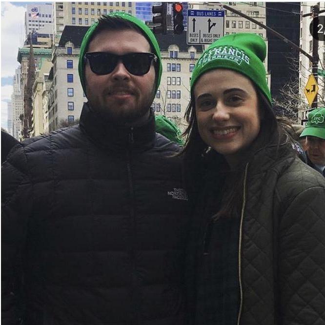 Marching in the St. Patrick's Day Parade!