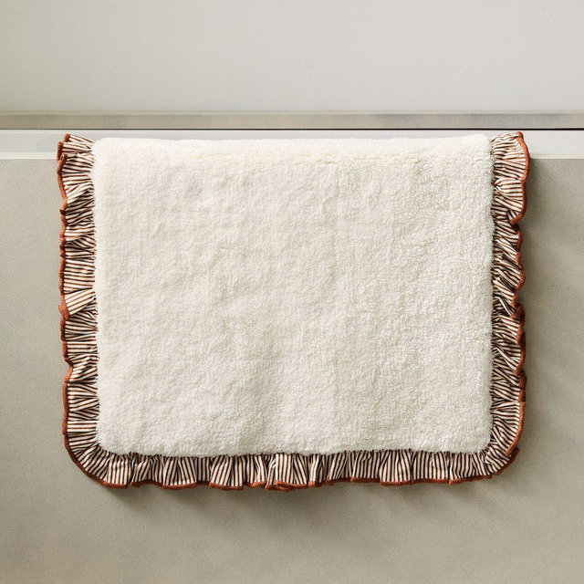 Fleur Bathmat, 20x34, Baked Clay