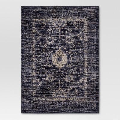 Indigo Vintage Distressed Woven Accent Rug (2'6"X3'10") - Threshold™