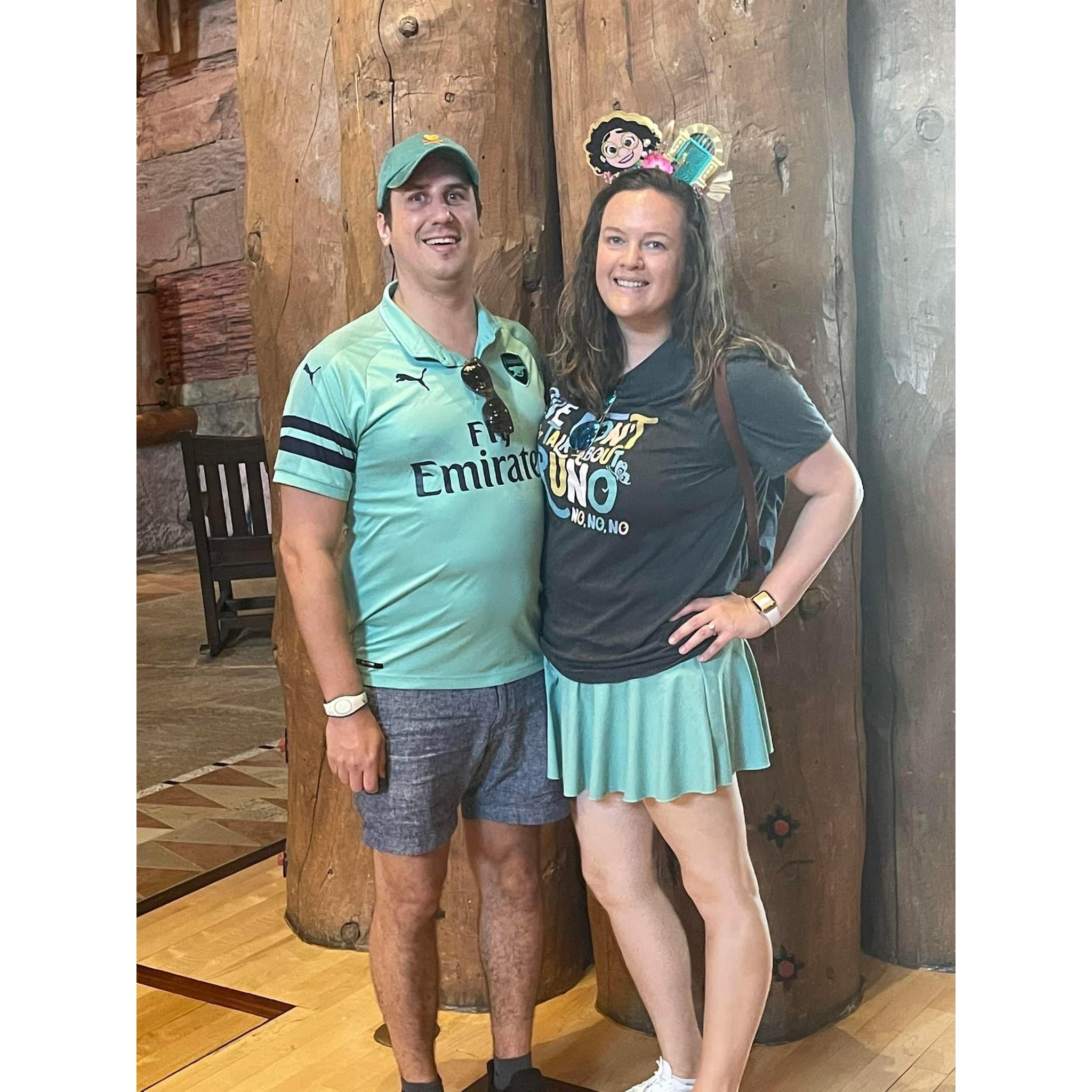 Breakfast at Disney's Wilderness Lodge. A little weekend fun in our backyard.
