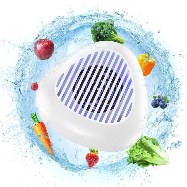 Heyjar Fruit and Vegetable Washing Machine, Fruit Cleaner Device,Fruit Purifier for with OH-ion Purification Technology for Cleaning Fruit,Vegetable (White), (HE-X002)