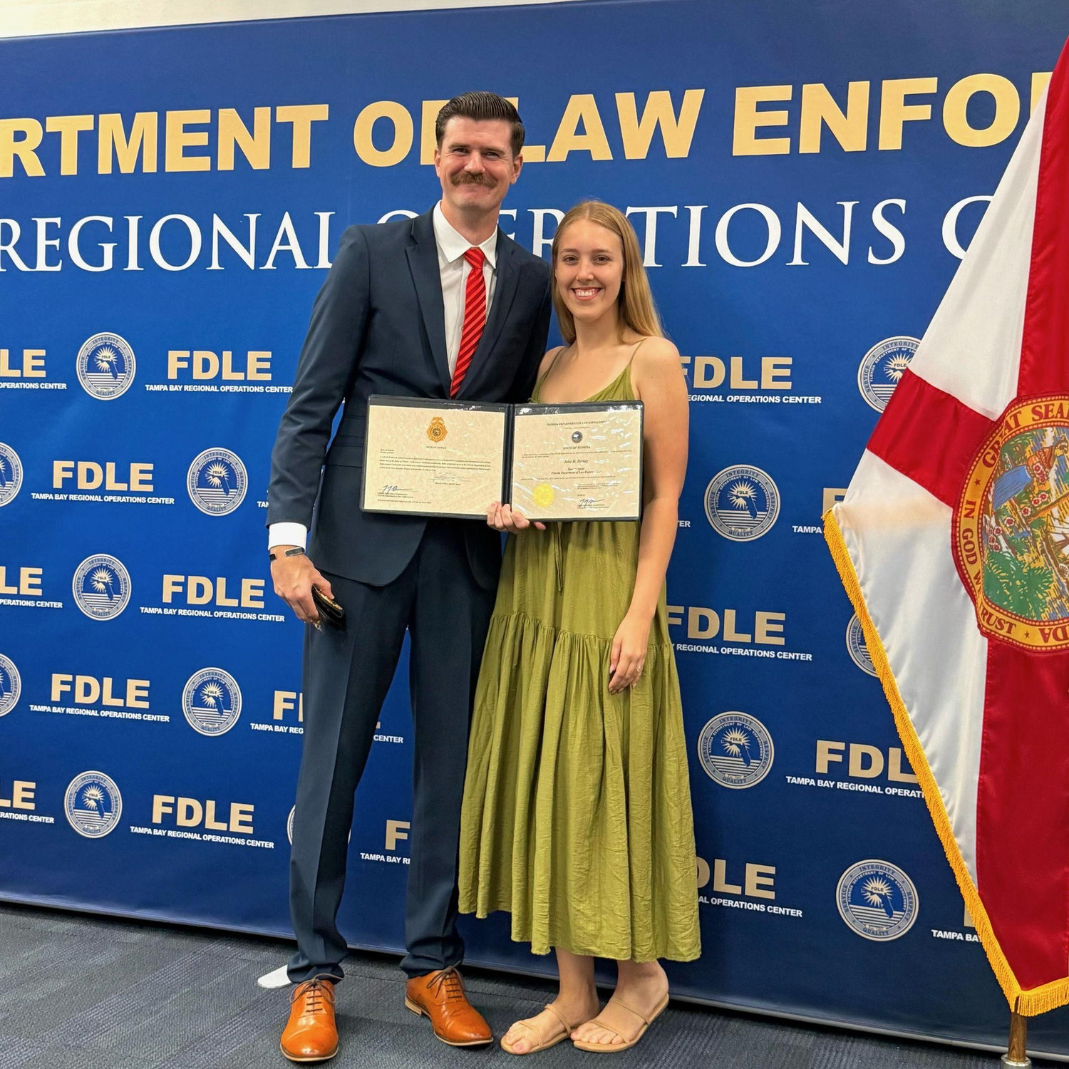 Jakes first day at FDLE!