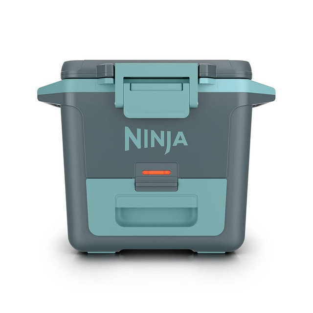 Ninja FrostVault 30qt Hard Cooler with Dry Zone | Integrated Fridge-Temp Dry Storage Drawer | Premium Heavy-Duty Insulated Cooler | Keeps Ice Cold for Days | Halocline Green | FB131TL