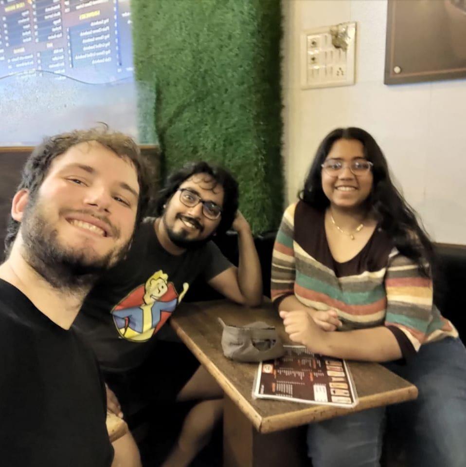 Our first dinner in India