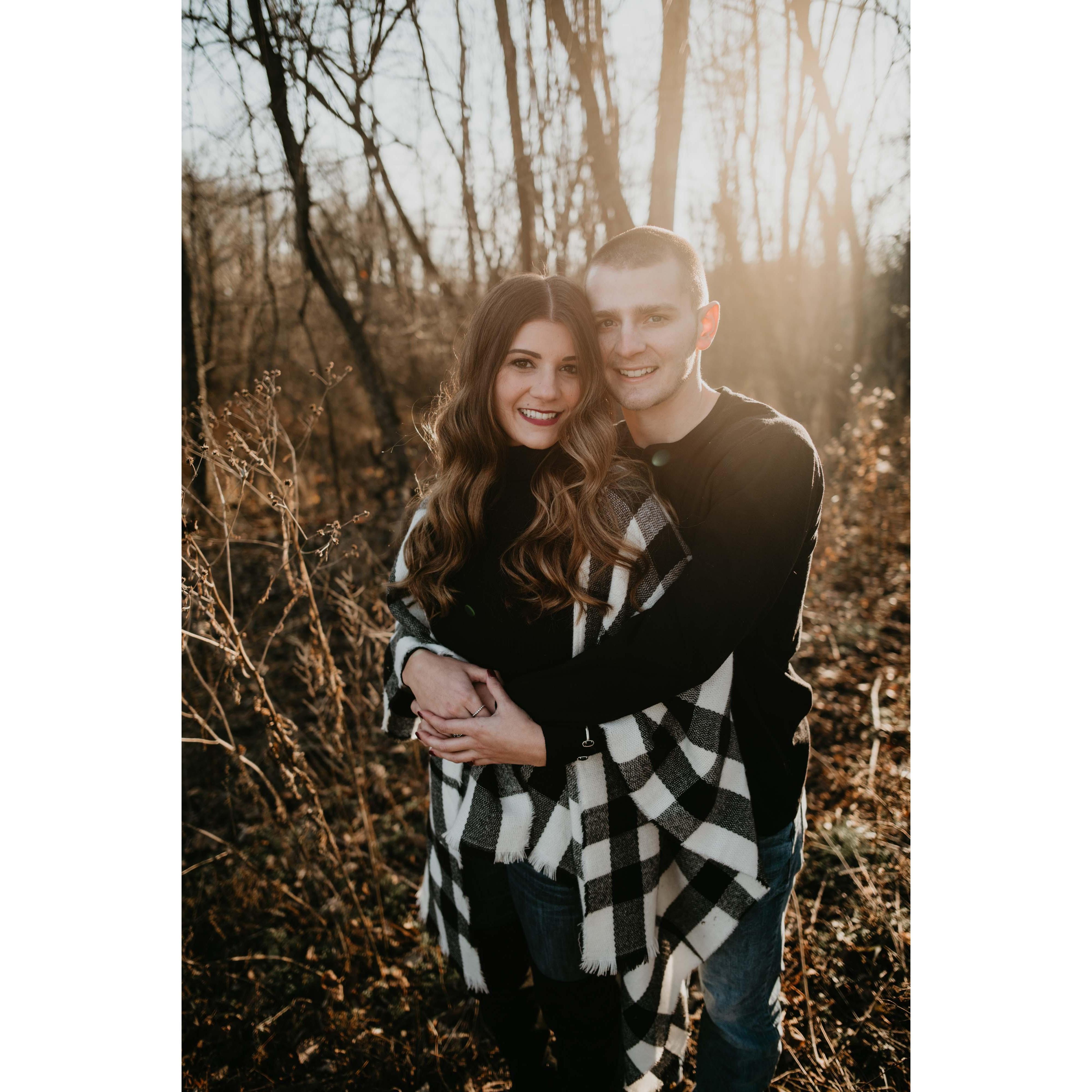 The day where a Christmas photo shoot turned into an engagement.