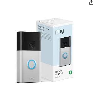 Ring Battery Doorbell, Satin Nickel