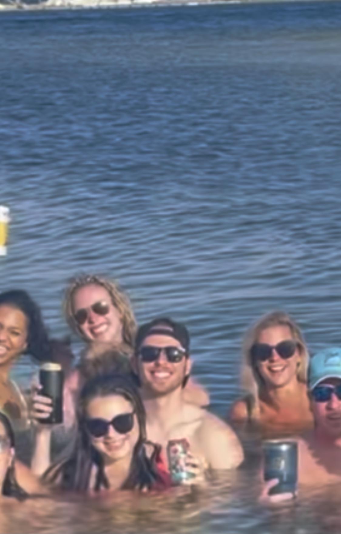 06/14/2021 First ever picture together.  Friend boat day.