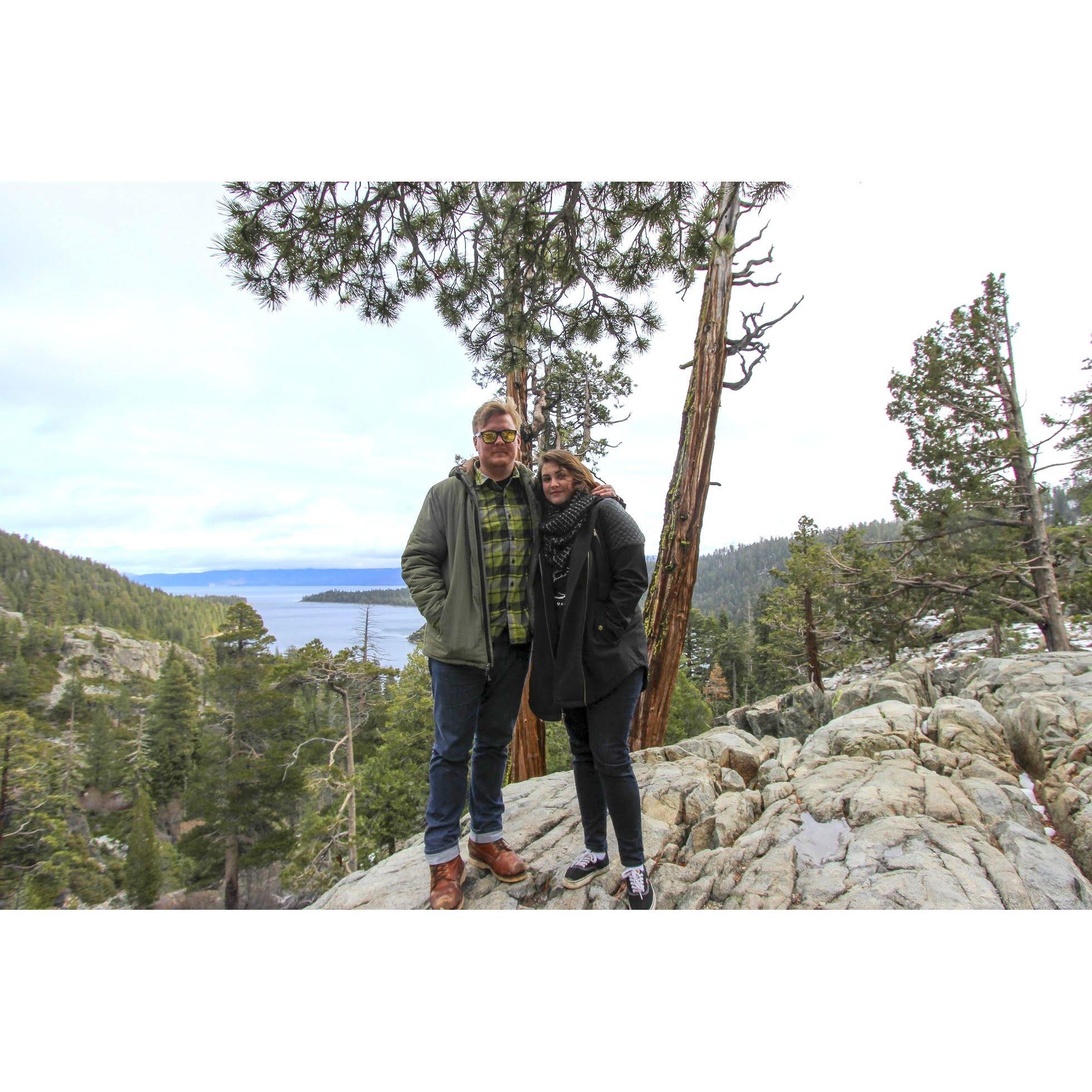 Our first of many roadtrips together- Lake Tahoe!