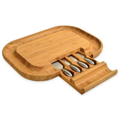 Picnic At Ascot  Malvern Deluxe Bamboo Cheese Board Set