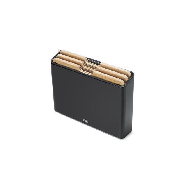 Joseph Joseph Folio Steel 3-Pc. Bamboo Cutting Board Set