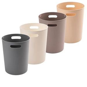 4 Pack Small Trash Can for Bathroom - 3 Gallon/12-Liter Wastebasket, Round Plastic Garbage Container Bin for Bedroom Office.