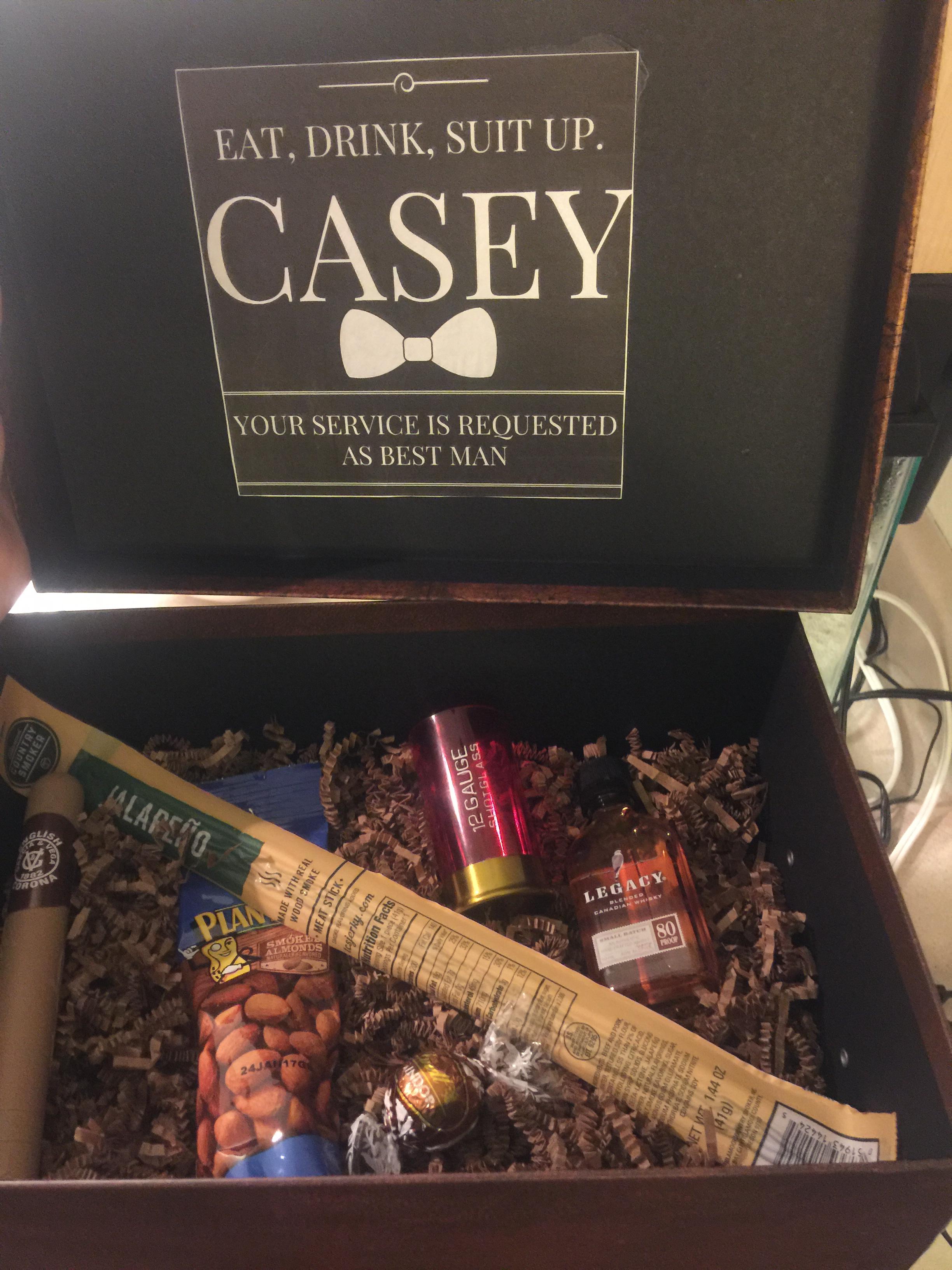 Groomsmen proposal boxes