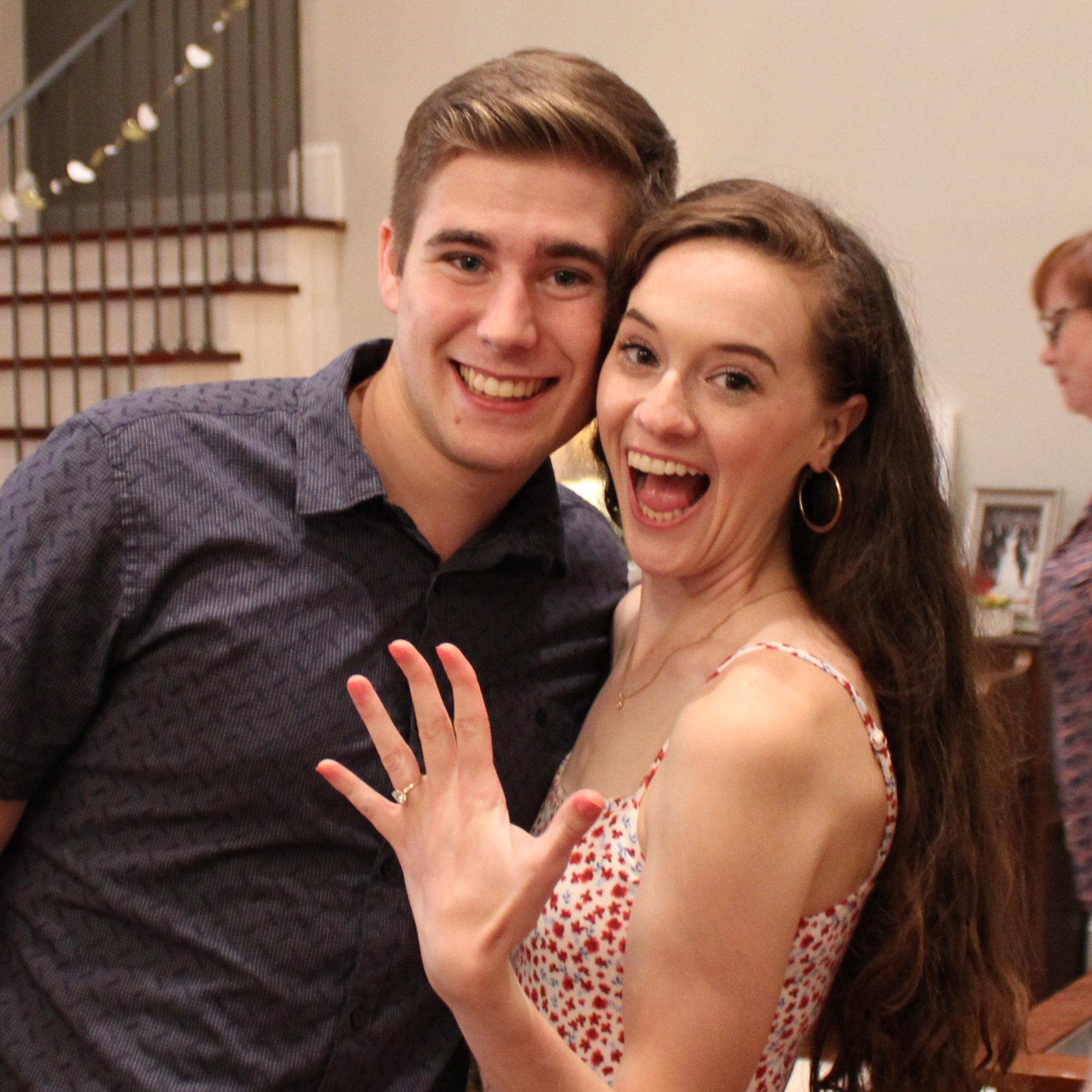 The surprise celebration of our engagement