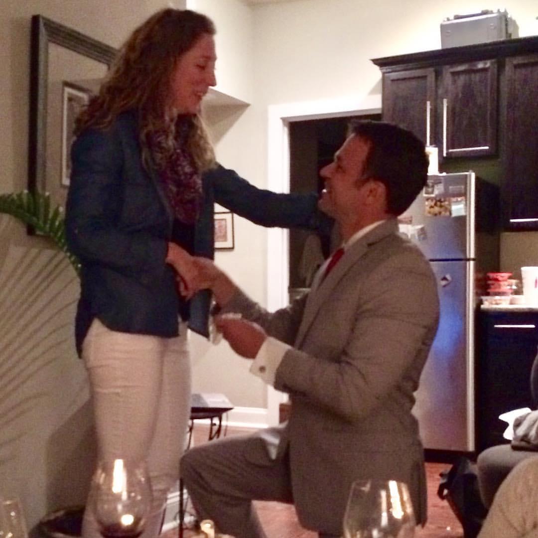 Tim's proposal! At Meli's house in Treme, New Orleans. Photo credit to Chana, thanks for thinking quickly while in shock ❤️