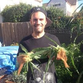 We try to grow corn every year! The product of our labor!